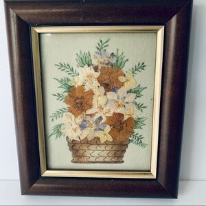 Framed Pressed Flower Theorem Painting